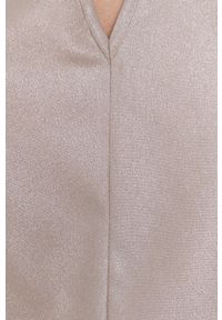 Pennyblack Bluzka damska kolor beżowy gładka. Kolor: beżowy. Materiał: materiał. Wzór: gładki #4