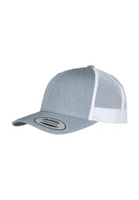 CLASSIC - Dwukolorowa Czapka Trucker Retro. Kolor: biały, wielokolorowy, fioletowy. Styl: retro