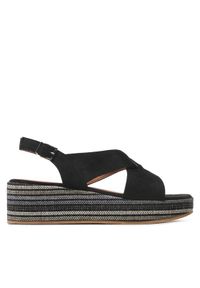 Clara Barson Sandały MELITTA WS22127-02 Czarny. Kolor: czarny. Materiał: materiał