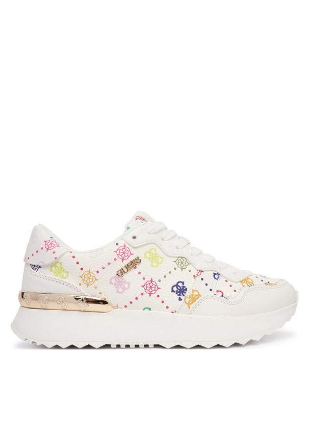Guess Sneakersy FLPVN4 FAL12 Biały. Kolor: biały. Materiał: skóra
