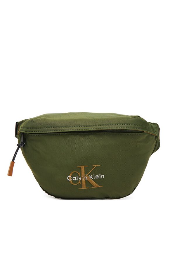 Calvin Klein Saszetka nerka Bold Waistbag LV04D3116G Khaki. Kolor: brązowy. Materiał: materiał