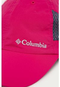 columbia - Columbia - Czapka. Kolor: różowy. Materiał: tkanina, skóra. Wzór: aplikacja #2