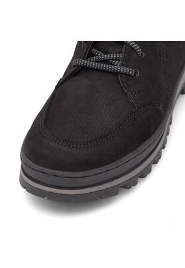 Go Soft Trzewiki RST-BONA-02 Czarny. Kolor: czarny. Materiał: nubuk, skóra