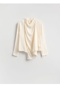 Reserved - Bluzka z wiskozy - złamana biel. Materiał: wiskoza #1