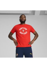 Puma - Męska koszulka Portugalia ftblNRGY PUMA Sport Red White. Kolor: czerwony, biały, wielokolorowy. Sport: piłka nożna