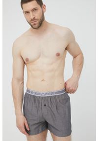 Emporio Armani Underwear bokserki bawełniane kolor szary. Kolor: szary. Materiał: bawełna