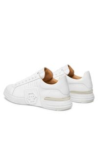 Philipp Plein - PHILIPP PLEIN Sneakersy Lo-Top Sneakers FACS USC0474 PLE025N Biały. Kolor: biały. Materiał: skóra