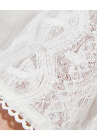 ONETEASPOON - Biała koronkowa sukienka mini. Kolor: biały. Materiał: koronka. Długość rękawa: długi rękaw. Wzór: ażurowy, koronka. Długość: mini #3