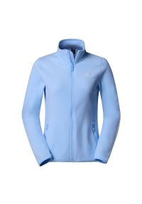 Bluza The North Face 100 Glacier Full-Zip Fleece 0A855O1I51 - niebieska. Kolor: niebieski. Materiał: polar, dzianina, poliester. Styl: klasyczny. Sport: narciarstwo