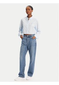 Tommy Jeans Koszula DW0DW21400 Błękitny Relaxed Fit. Kolor: niebieski. Materiał: bawełna #4