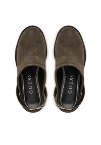 Guess Klapki FLTWN2 SUE01 Khaki. Kolor: brązowy. Materiał: skóra, zamsz #2