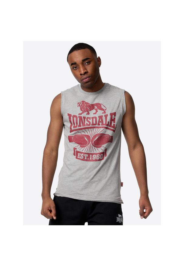 Klasyczny tank top Lonsdale Cleator. Kolor: szary