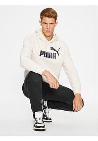 Puma Bluza Ess Big Logo 586687 Biały Regular Fit. Kolor: biały. Materiał: bawełna