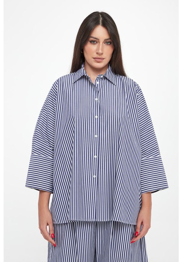 Weekend Max Mara - Koszula damska popelinowa w paski Hudson WEEKEND MAX MARA. Wzór: paski