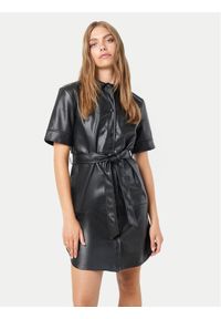 Noisy may - Noisy May Sukienka z imitacji skóry Andy 27026068 Czarny Regular Fit. Kolor: czarny. Materiał: skóra #1