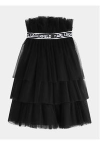 Karl Lagerfeld Kids Spódnica Z30093 D Czarny Regular Fit. Kolor: czarny. Materiał: syntetyk #3