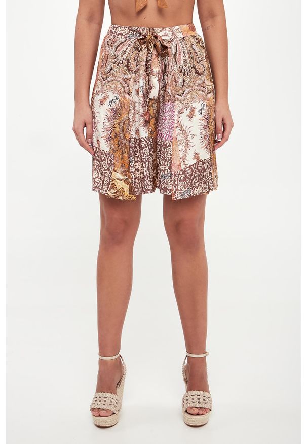 Liu Jo - Spódnico-szorty damskie ze wzorem paisley LIU JO. Wzór: paisley