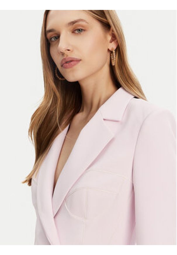 Elisabetta Franchi Sukienka koktajlowa AB-734-51E2-V600 Różowy Regular Fit. Kolor: różowy. Materiał: syntetyk. Styl: wizytowy