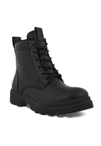 ecco - Buty do chodzenia damskie Ecco Winterstiefel Grainer. Wysokość cholewki: za kostkę. Kolor: wielokolorowy. Materiał: skóra, materiał. Szerokość cholewki: normalna. Sport: turystyka piesza