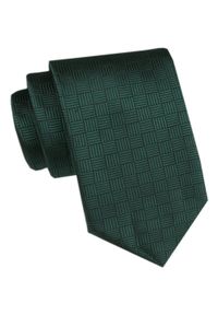 Męski Krawat - Angelo di Monti - Zielony, Figury Geometryczne. Kolor: zielony. Materiał: tkanina. Wzór: geometria. Styl: wizytowy, elegancki