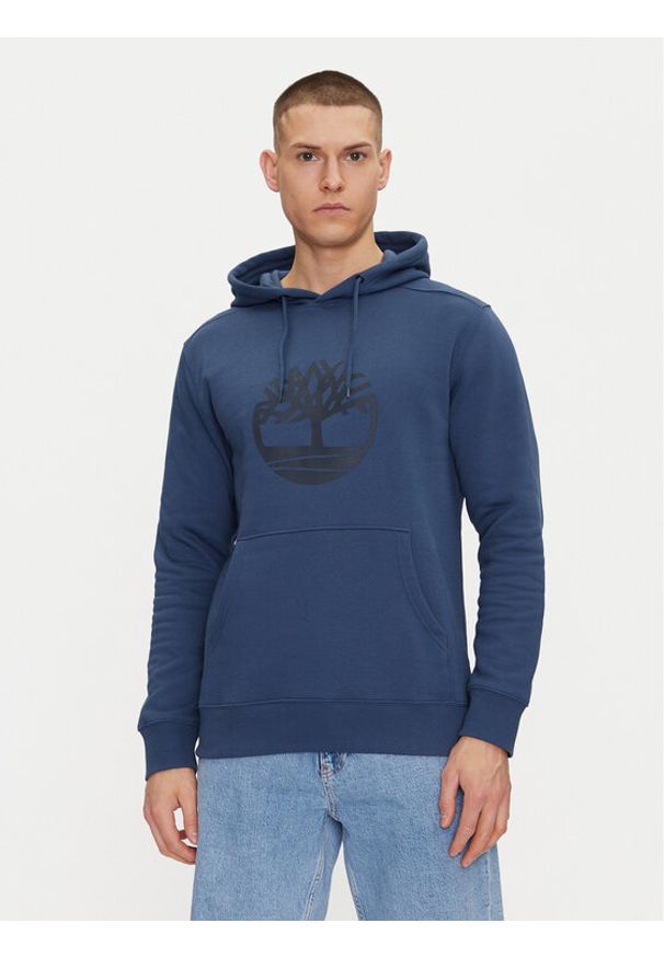Timberland Bluza TB0A2BJH Granatowy Regular Fit. Kolor: niebieski. Materiał: bawełna