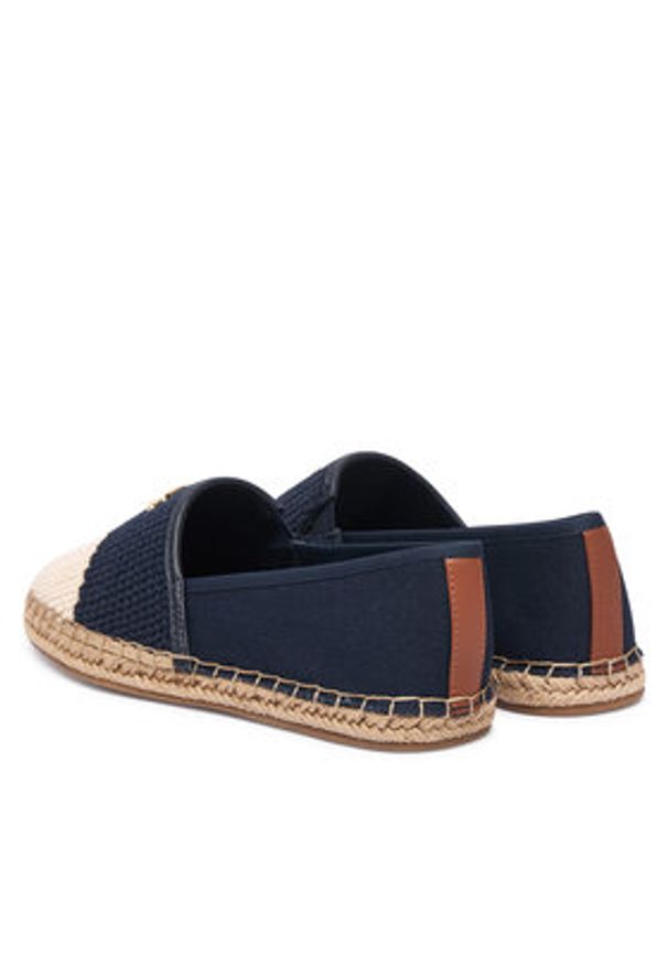 TOMMY HILFIGER - Tommy Hilfiger Espadryle Script Crochet Espadrille FW0FW09502 Granatowy. Kolor: niebieski. Materiał: materiał
