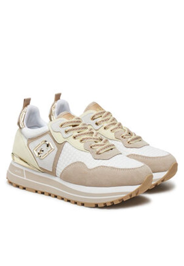 Liu Jo Sneakersy Maxi Wonder 01 BA5013 PX027 Beżowy. Kolor: beżowy. Materiał: zamsz, skóra