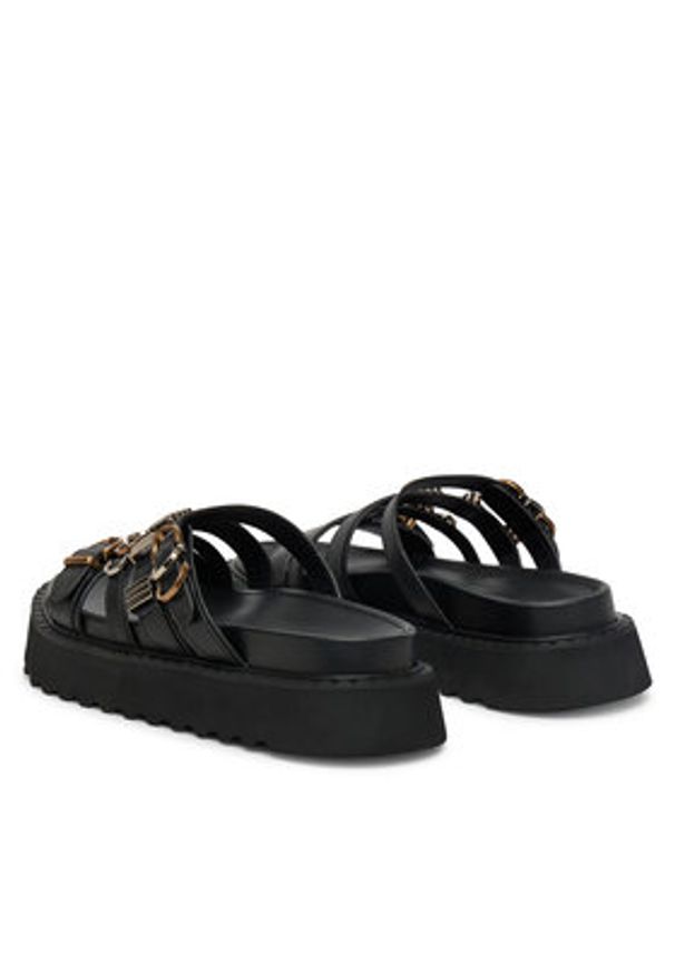 Pinko - PINKO Klapki Kate 02 SD0291 P001 Czarny. Kolor: czarny. Materiał: skóra
