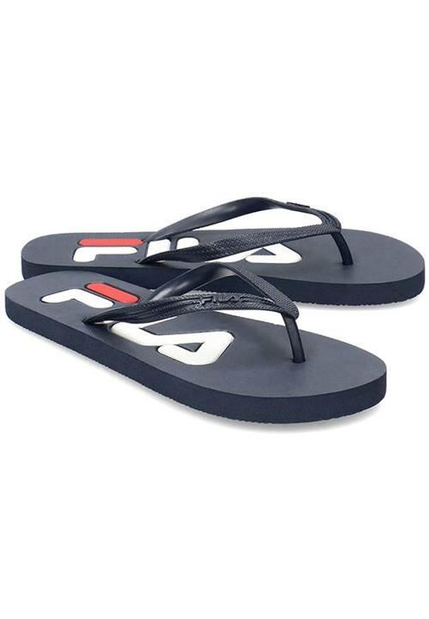 Japonki damskie Fila Troy. Kolor: niebieski. Materiał: syntetyk, materiał