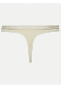 Calvin Klein Underwear Komplet 3 par stringów Thong 3pk 000QD5244E Kolorowy. Materiał: bawełna. Wzór: kolorowy #11