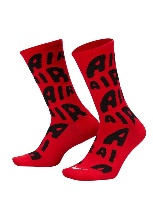 Nike - Skarpety Unisex Dla Dorosłych Essentials Everyday. Kolor: czerwony. Sport: turystyka piesza