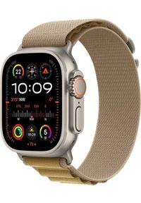 APPLE - Smartwatch Apple Watch Ultra 2 GPS + Cellular 49mm Titanium Case Alpine Loop Medium Beżowy (MX4F3EL/A). Rodzaj zegarka: smartwatch. Kolor: beżowy