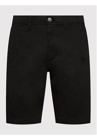 Calvin Klein Jeans Szorty materiałowe J30J320625 Czarny Slim Fit. Kolor: czarny. Materiał: bawełna #4