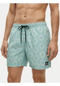 Quiksilver Szorty kąpielowe Everyday Printed Volley 15 EQYJV04219 Turkusowy Regular Fit. Kolor: turkusowy. Materiał: syntetyk #1