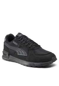 Sneakersy PUMA - Graviton 380738 01 Puma Black/Dark Shadow. Kolor: czarny. Materiał: skóra, materiał #1