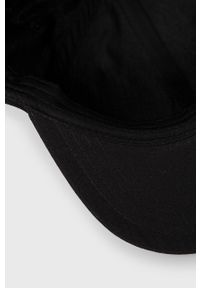 Deus Ex Machina czapka bawełniana kolor czarny z aplikacją. Kolor: czarny. Materiał: bawełna. Wzór: aplikacja #2