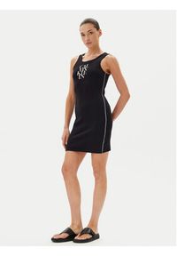 Calvin Klein Jeans Sukienka codzienna LV044C203G Czarny Slim Fit. Okazja: na co dzień. Kolor: czarny. Materiał: bawełna. Typ sukienki: proste. Styl: casual #2