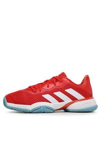 Adidas - adidas Buty Barricade Tennis Shoes HP9696 Czerwony. Kolor: czerwony. Materiał: materiał