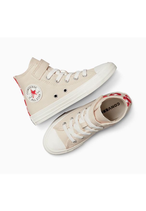 Adidasy Converse Chuck Taylor All Star 1v, Dzieci. Okazja: na uczelnię. Kolor: różowy. Materiał: materiał. Model: Converse All Star. Sport: joga i pilates