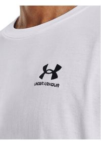 Under Armour T-Shirt Ua Logo Emb 1373997 Biały Relaxed Fit. Kolor: biały. Materiał: syntetyk, bawełna