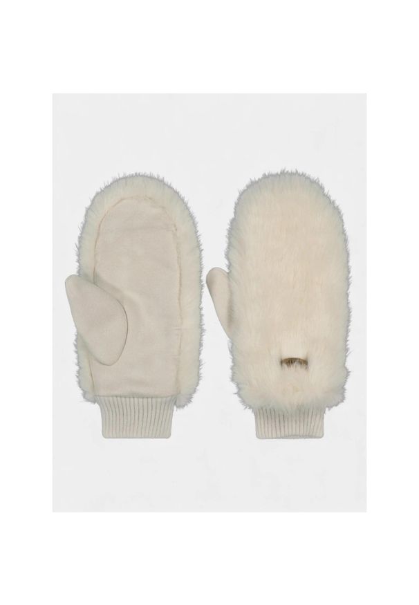 Rękawiczki Damskie Barts Fur Mitts. Kolor: biały. Sezon: zima. Sport: turystyka piesza