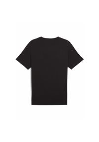Puma - Męska koszulka Graphics Volley PUMA Black. Kolor: czarny. Materiał: guma. Wzór: nadruk