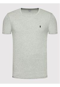 Polo Ralph Lauren T-Shirt Sle 714844756003 Szary Regular Fit. Typ kołnierza: polo. Kolor: szary. Materiał: bawełna #3