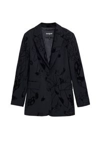 Desigual Marynarka Flockarty 25WWEW19 Czarny Regular Fit. Kolor: czarny. Materiał: syntetyk #4