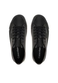 Calvin Klein Sneakersy Vulc Flatf Lace Up Lth YW0YW01932 Czarny. Kolor: czarny. Materiał: skóra #2