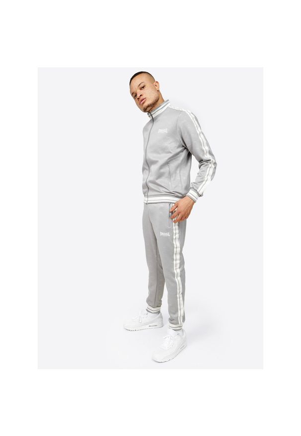 Dres Lonsdale Ashwell. Kolor: szary, biały, wielokolorowy. Materiał: dresówka. Sport: fitness
