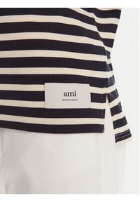 AMI PARIS - AMI Paris T-Shirt UTS056.JE0121 Granatowy Relaxed Fit. Kolor: niebieski. Materiał: bawełna #5