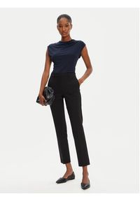 BOSS Bluzka Elamma 50541896 Granatowy Slim Fit. Kolor: niebieski. Materiał: wiskoza #5