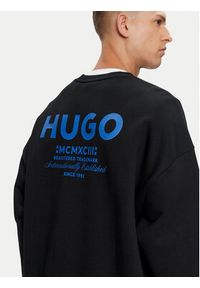 Hugo Bluza Naviu 50510732 Czarny Loose Fit. Kolor: czarny. Materiał: bawełna