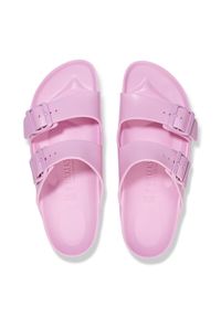 Birkenstock - BIRKENSTOCK ARIZONA EVA FONDANT PINK Klapki damskie. Okazja: na spacer, na co dzień, na plażę. Kolor: różowy. Materiał: materiał. Wzór: paski. Sezon: lato. Styl: casual, klasyczny #3